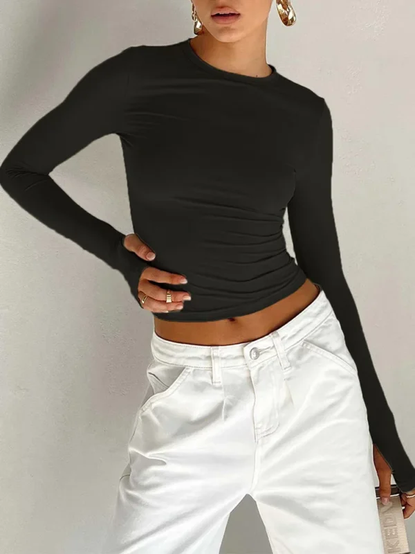 fashion women t shirt long sleeve