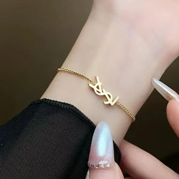 stainless steel letter earrings for women