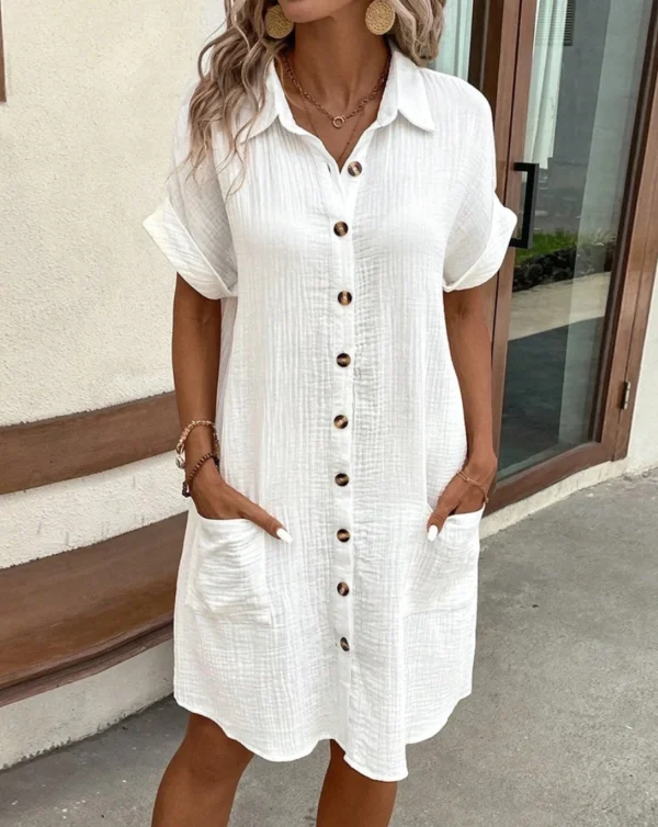 vintage women solid mini dress