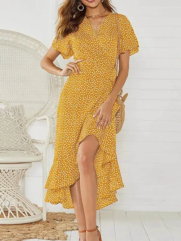 summer beach maxi dress women