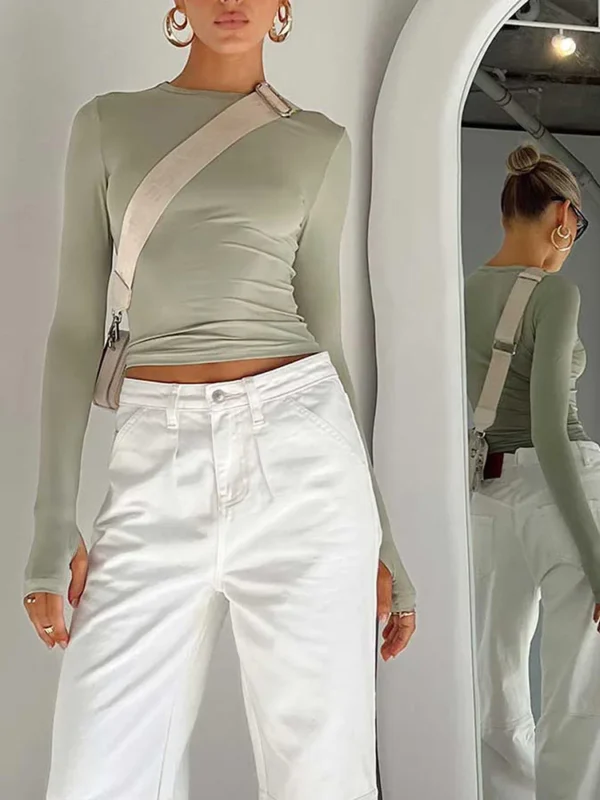 fashion women t shirt long sleeve