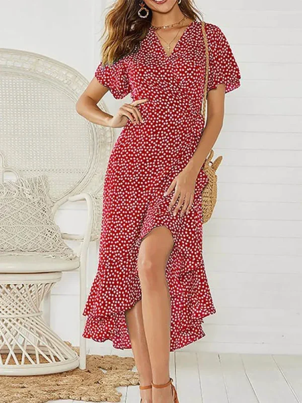 summer beach maxi dress women